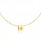 Hermes Cage d'H Necklace White in Lacquer Yellow Gold